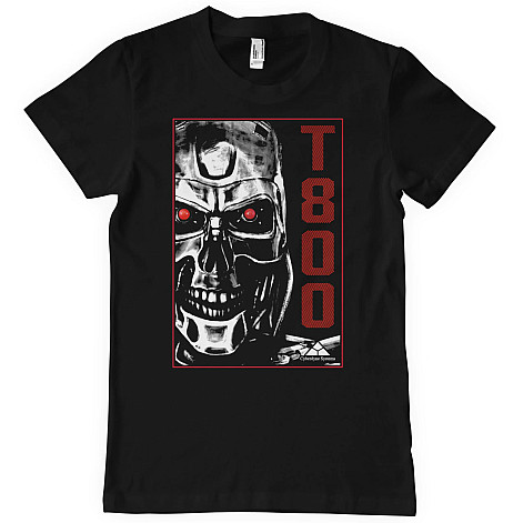 Terminator tričko, T-800 Machine Black, pánské