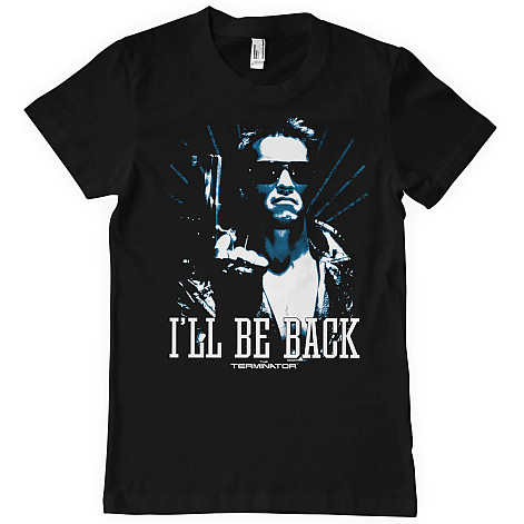 Terminator tričko, I'll Be Back - Duotone Black, pánské