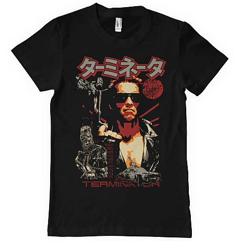 Terminator tričko, Japanese Poster Black, pánské