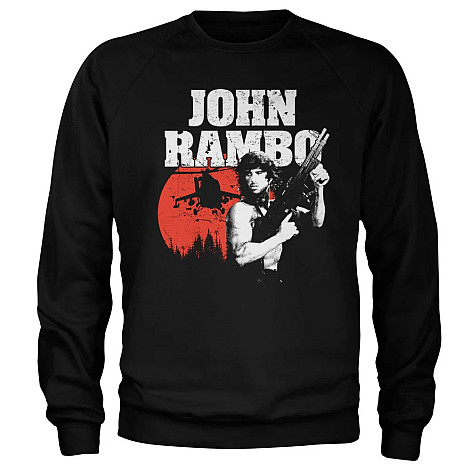Rambo mikina, John Rambo Sweatshirt Black, pánská