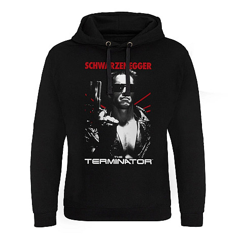 Terminator mikina, Schwarzenegger Poster Epic Hoodie Black, pánská