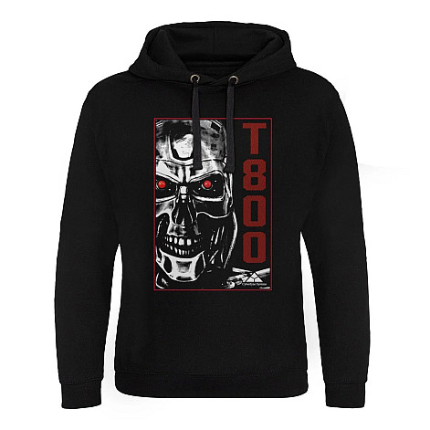 Terminator mikina, T-800 Machine Epic Hoodie Black, pánská