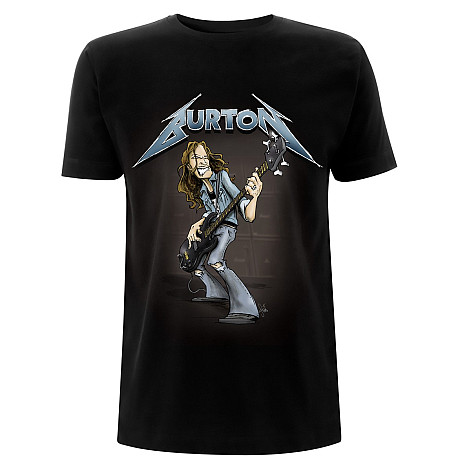 Metallica tričko, Cliff Burton Squindo Stack Black, pánské