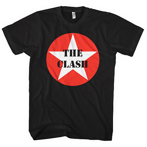 The Clash tričko, Star Badge Black, pánské