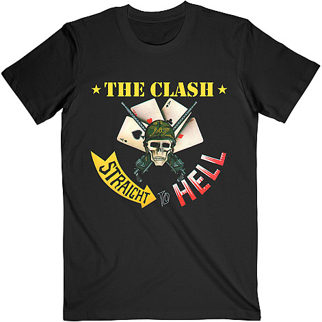 The Clash tričko, Straight To Hell Single Black, pánské