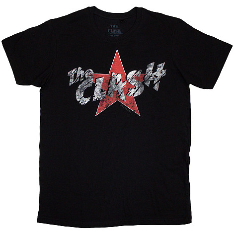 The Clash tričko, Star Logo Black, pánské