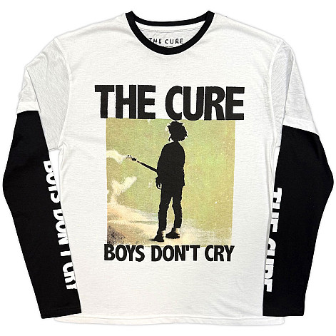 The Cure tričko dlouhý rukáv, Boys Don't Cry Box Black & White, pánské