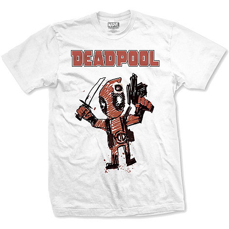 Deadpool tričko, Cartoon Bullet, pánské