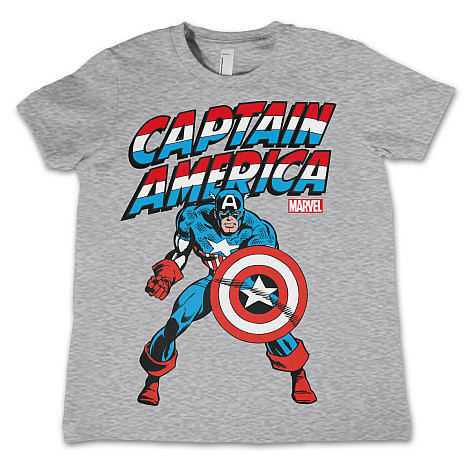 Captain America tričko, Captain America Kids Grey, dětské
