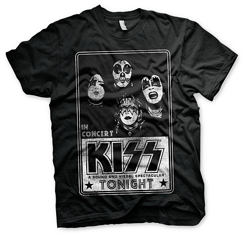 KISS tričko, KISS In Concert Distressed, pánské