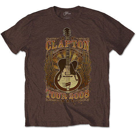 Eric Clapton tričko, Tour 2008 Brown, pánské