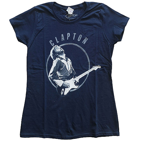 Eric Clapton tričko, Vintage Photo Girly Navy Blue, dámské