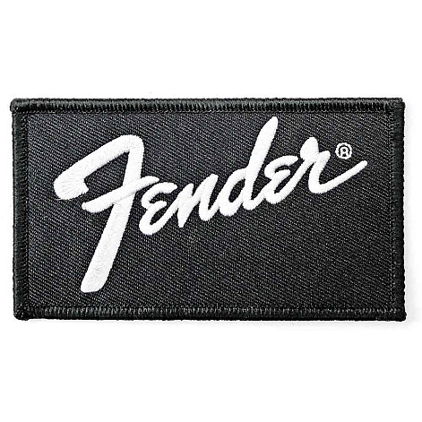 Fender tkaná nažehlovačka PES 90x40 mm, Logo
