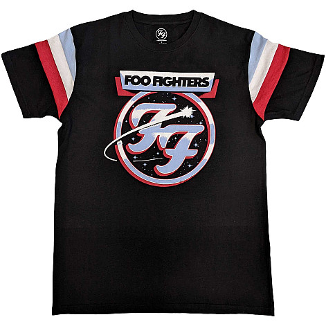 Foo Fighters tričko, Comet Tricolour Ringer Black, pánské