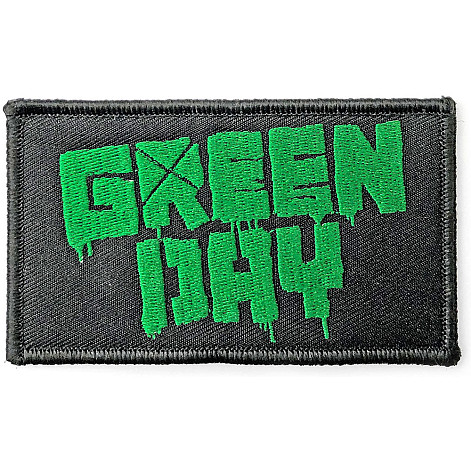 Green Day tkaná nažehlovačka PES 99x57 mm, GD Logo