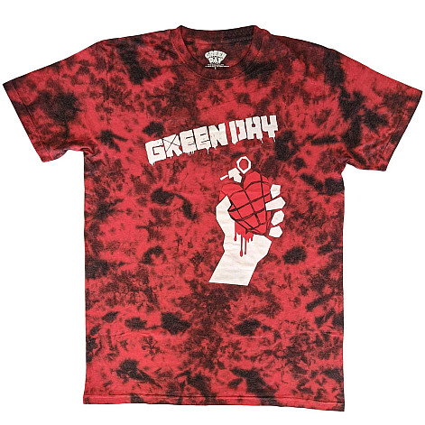 Green Day tričko, American Idiot Wash Collection Red, pánské