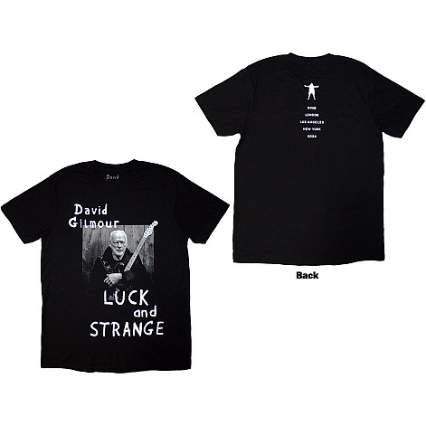 Pink Floyd tričko, David Gilmour Luck & Strange Portrait BP Black, pánské