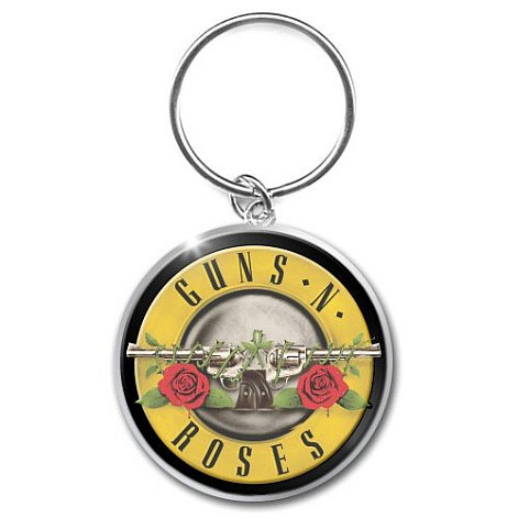 Guns N Roses klíčenka, Bullet Logo, uni