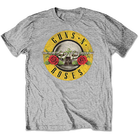 Guns N Roses tričko, Classic Logo Heather Grey, dětské