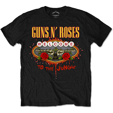 Guns N Roses tričko, Welcome To The Jungle, pánské