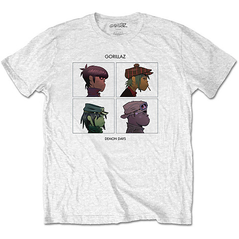 Gorillaz tričko, Demon Days White, pánské