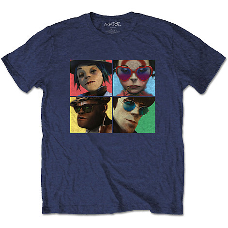 Gorillaz tričko, Humanz Navy Blue, pánské