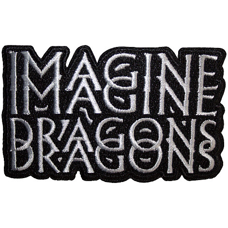 Imagine Dragons tkaná nažehlovačka PES 52 x 87 mm, Double Logo