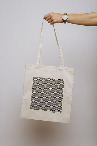 Lake Malawi Tote Bag, Little Waves (Ecru)