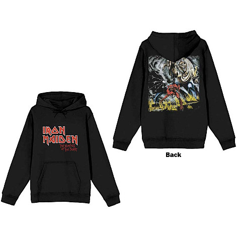 Iron Maiden mikina, NOTB Vintage Logo Faded Edge Album BP Black, pánská