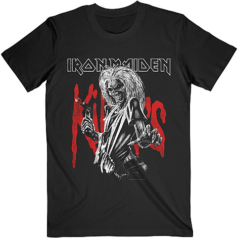 Iron Maiden tričko, Killers Eddie Large Graphic Distress Black, pánské