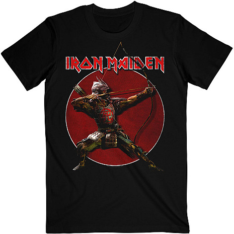 Iron Maiden tričko, Senjutsu Eddie Archer Red Circle Black, pánské