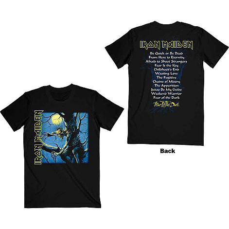Iron Maiden tričko, Fear of the Dark Album Track listing BP Black, pánské