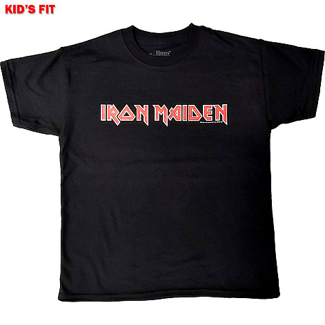 Iron Maiden tričko, Logo Black Kids, dětské