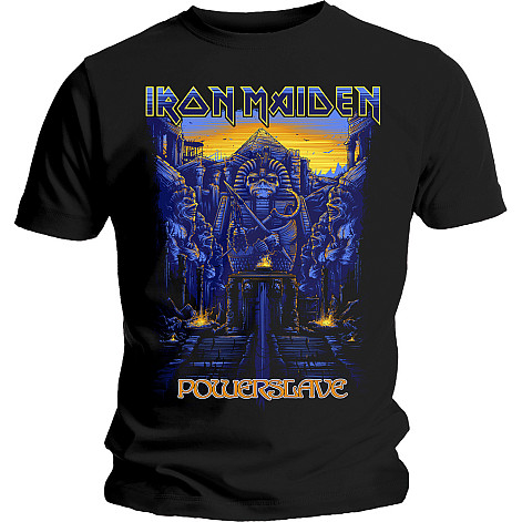 Iron Maiden tričko, Dark Ink Powerslaves, pánské