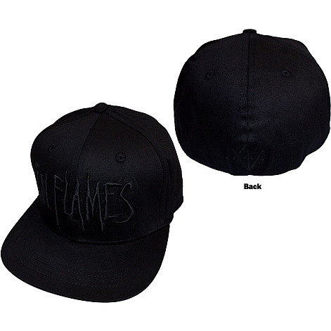 In Flames kšiltovka, Black Logo Snapback BP Black, unisex
