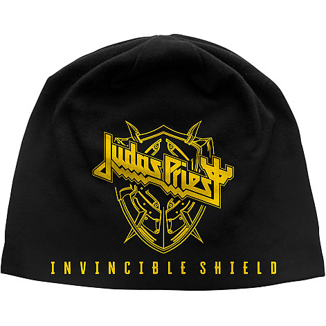 Judas Priest zimní bavlněný kulich, Invincible Shield JD Print Black