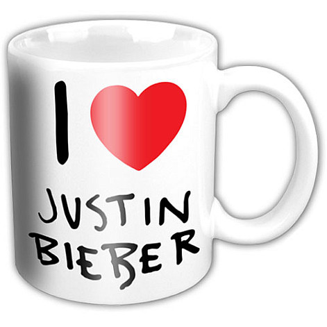 Justin Bieber keramický hrnek 320ml, I Love JB