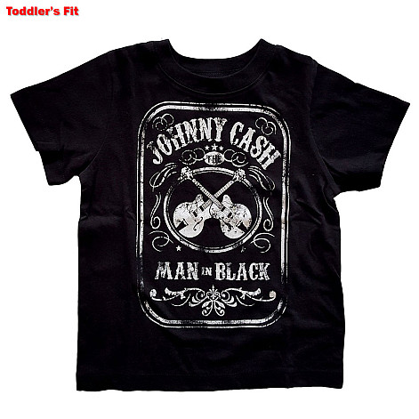 Johnny Cash tričko, Man In Black Tee Black, dětské