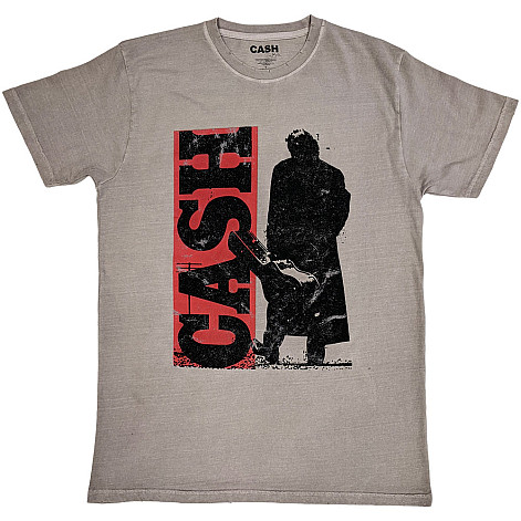 Johnny Cash tričko, Bold Silhouette Natural, pánské