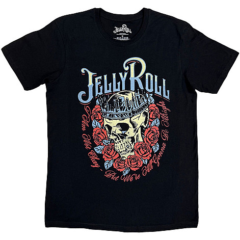 Jelly Roll tričko, Skull Rose Black, pánské
