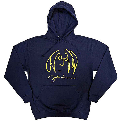 John Lennon mikina, Self Portrait Navy Blue, pánská