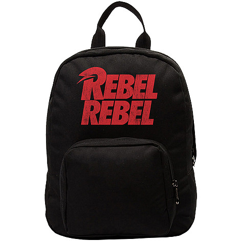 David Bowie mini batoh PES 30x24x9,5 cm, Rebel Black