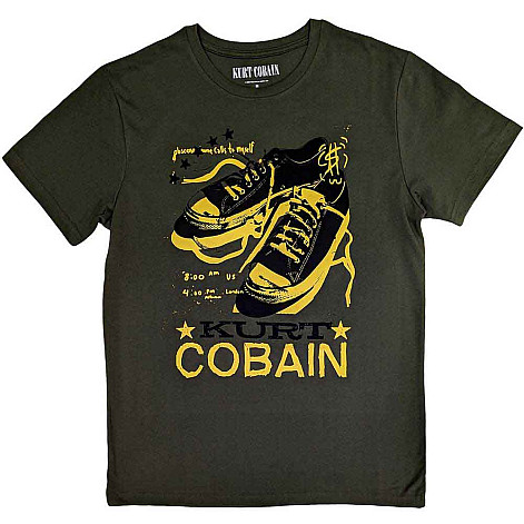 Nirvana tričko, Kurt Cobain Converse Green, pánské