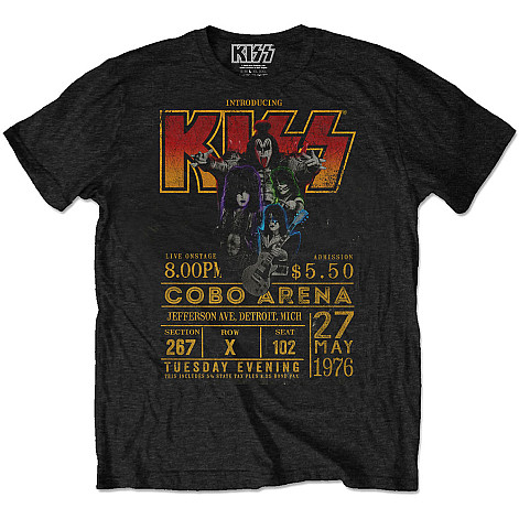 KISS tričko, Cobo Arena ´76 Eco-Tee Black, pánské