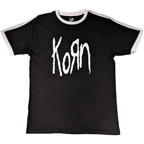 Korn tričko, Logo Ringer Black, pánské