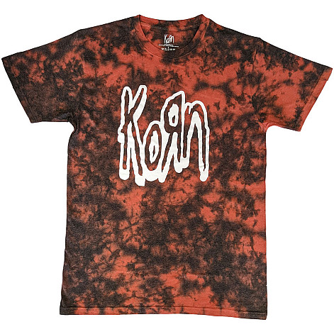 Korn tričko, Logo Outline Wash Red, pánské