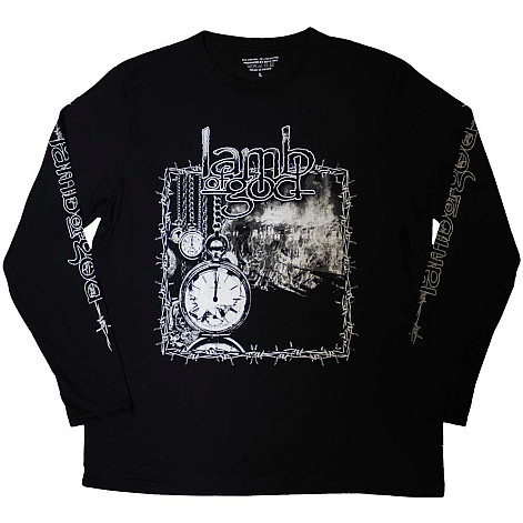 Lamb Of God tričko dlouhý rukáv, Barbed Wire Black, pánské