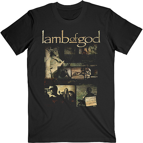 Lamb Of God tričko, Album Collage Black, pánské