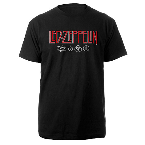 Led Zeppelin tričko, Logo & Symbols, pánské