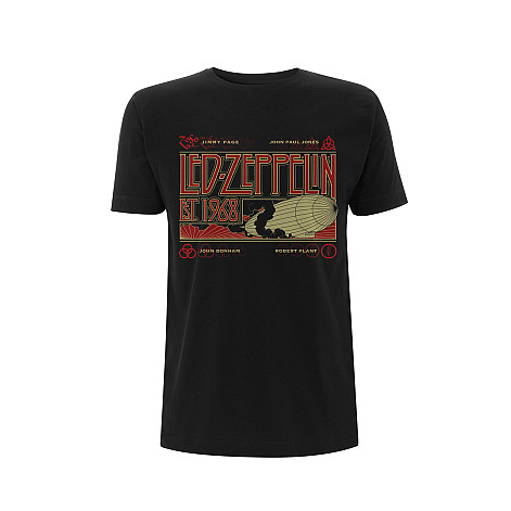 Led Zeppelin tričko, Zeppelin & Smoke, pánské